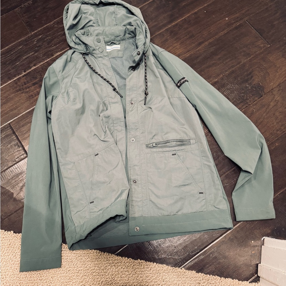 Women’s Columbia Hooded Lightweight Jacket - Sage Green